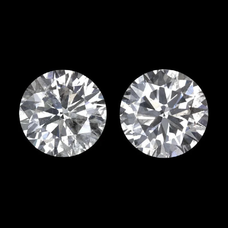 women’s butterfly earrings-0.81c VERY GOOD CUT NATURAL DIAMOND STUD EARRINGS ROUND BRILLIANT PAIR 3/4 CARAT