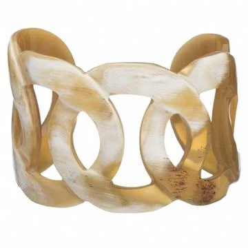 women’s polished bangles-Horn Loop Cuff