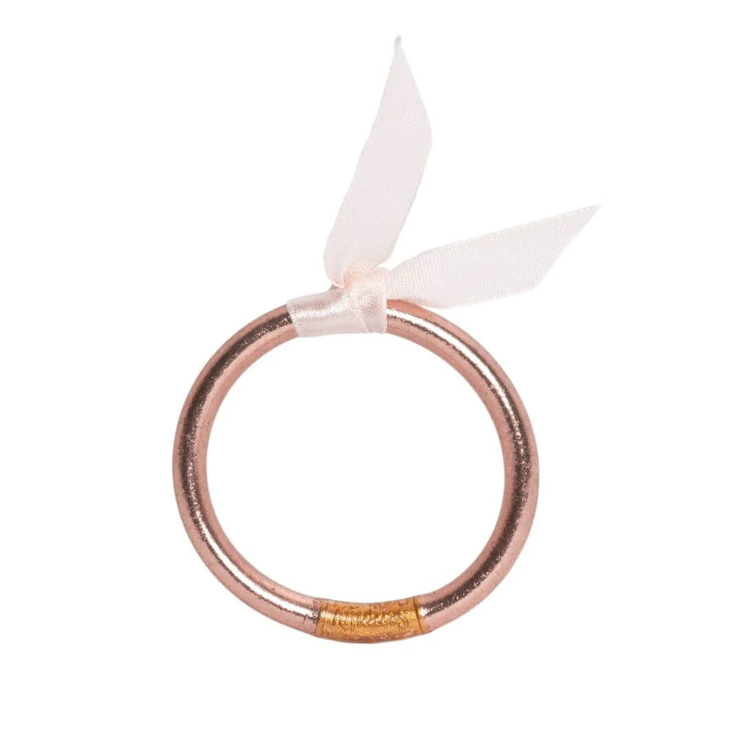 women’s open bangles-BuDhaGirl | All Season Bangle for Babies in Rose Gold