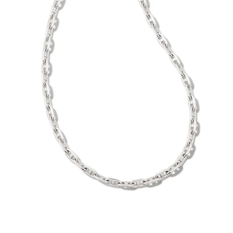 women’s gemstone bangles-Kendra Scott | Bailey Chain Necklace in Silver