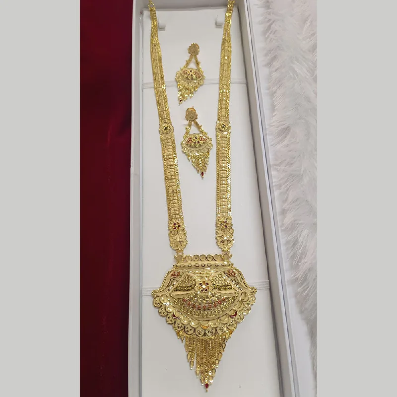 women’s diamond necklaces-Pari Art Jewellery Forming Long Necklace Set