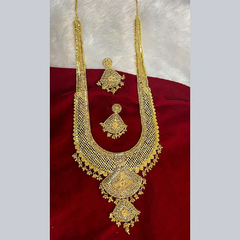 women’s pearl drop necklaces-Pari Art Jewellery Forming Long Necklace Set