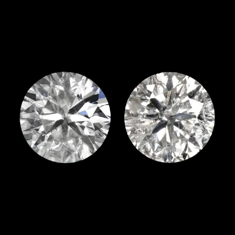 women’s dangly earrings-0.79c VERY GOOD CUT NATURAL DIAMOND STUD EARRINGS ROUND BRILLIANT PAIR RBC 3/4ct