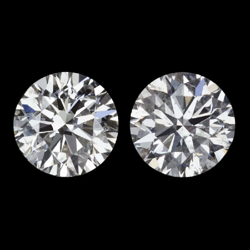 women’s gold earrings-0.95ct VERY GOOD CUT NATURAL DIAMOND STUD EARRINGS WHITE CLEAN PAIR ROUND 1ct