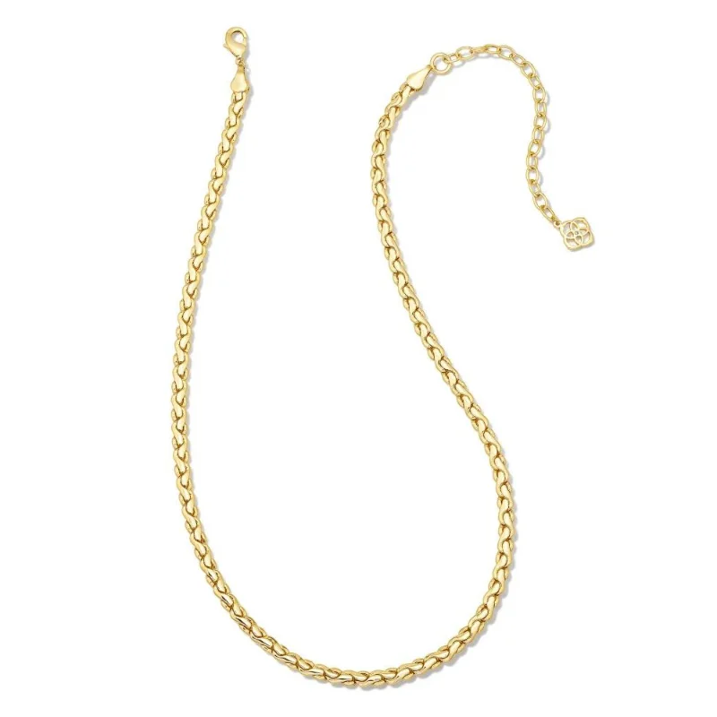 women’s sterling silver bangles-Kendra Scott | Brielle Chain Necklace in Gold