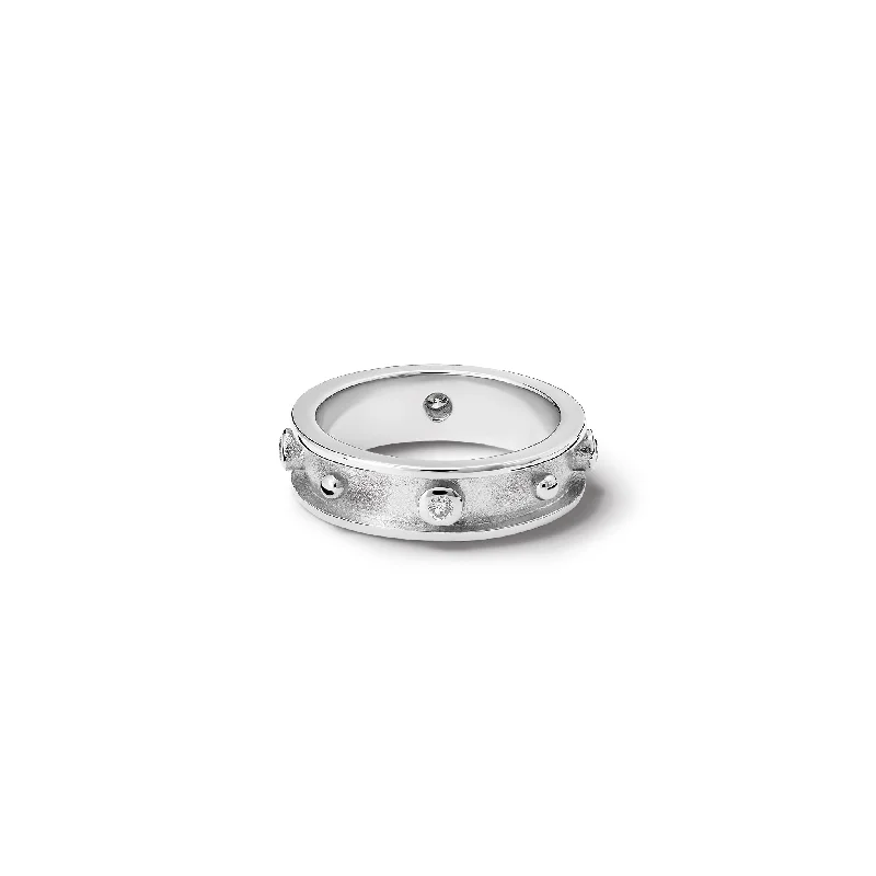 women’s diamond eternity rings-Decimus Ring White Gold - Diamond