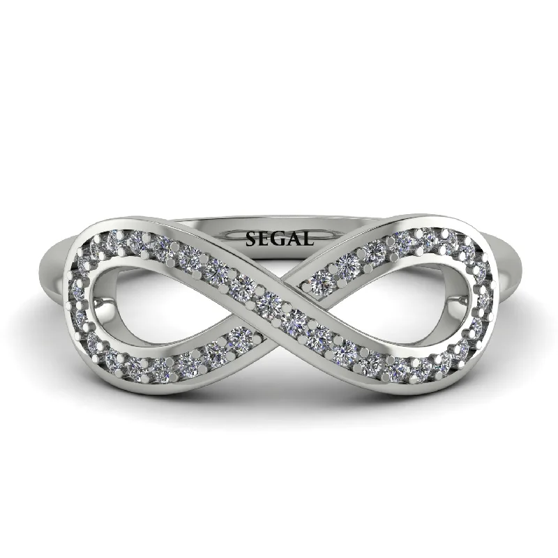 women’s romantic engagement rings-Infinity Diamond Ring - Alexa No. 3