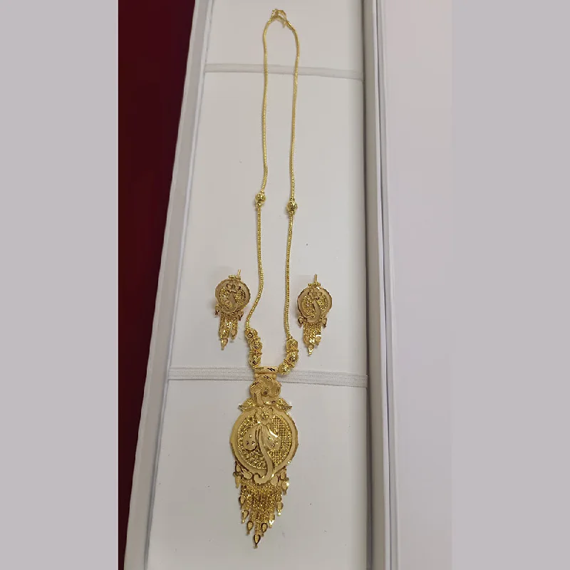 women’s necklace sets-Pari Art Jewellery Forming Long Necklace Set