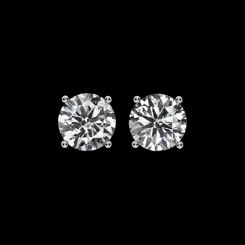 women’s oval earrings-VERY GOOD CUT 0.82ct CLEAN NATURAL DIAMOND STUD EARRINGS ROUND 3/4 CARAT PAIR