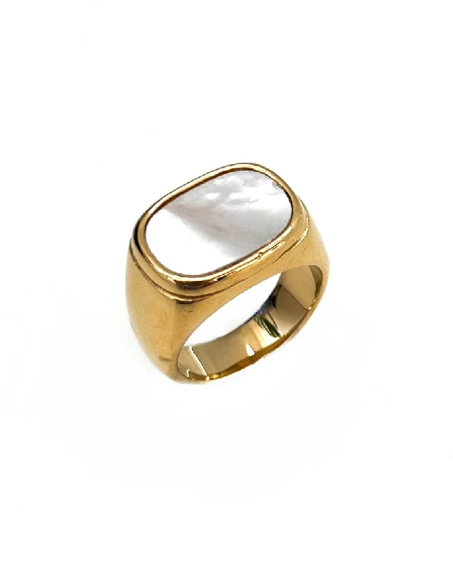 women’s black diamond rings-Rory Mother Of Pearl Ring