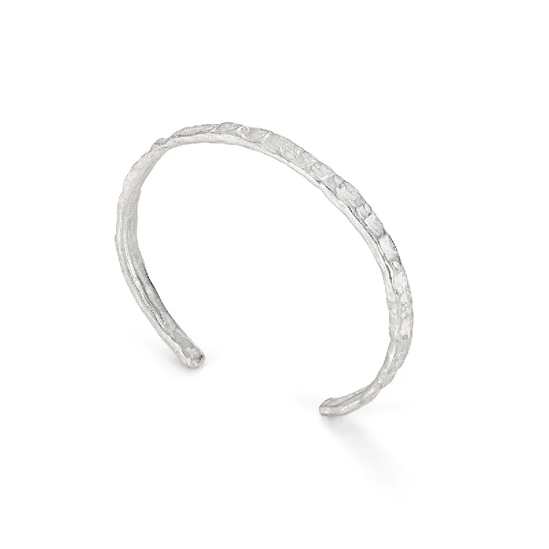 women’s cuff bracelets-Cockle Cuff Silver