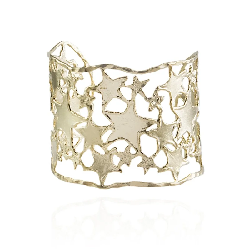 women’s bangles-Star cuff