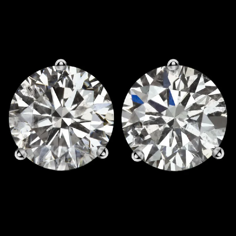 women’s rhinestone earrings-1.5ct E-F NATURAL DIAMOND STUD EARRINGS VERY GOOD CUT ROUND BRILLIANT CUT PAIR