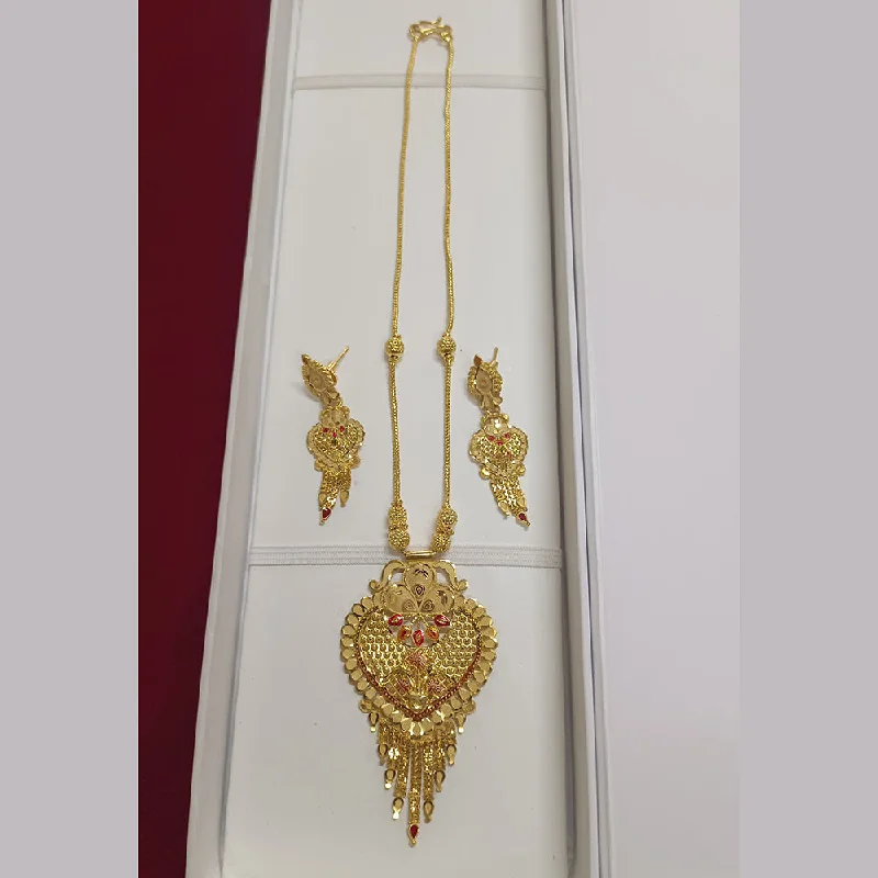 women’s pendant necklaces-Pari Art Jewellery Forming Long Necklace Set