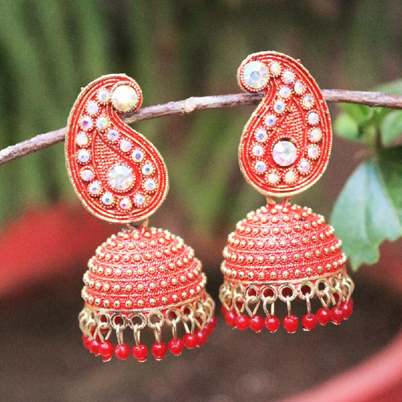 women’s gemstone drop earrings-H K Fashion Jhumki Earrings