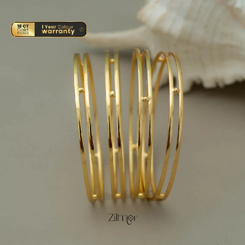 women’s charm bracelets-KF101673 - Gold Plated Bangles