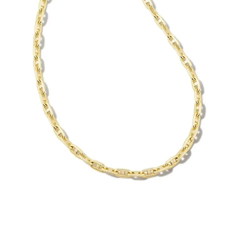 women’s gold bangles set-Kendra Scott | Bailey Chain Necklace in Gold