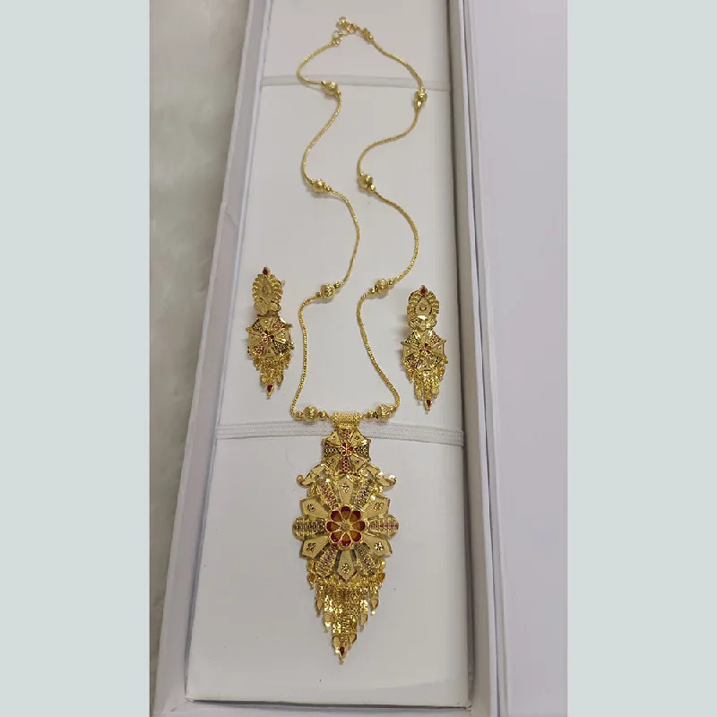 women’s men’s gold chain necklaces-Pari Art Jewellery Forming Long Necklace Set