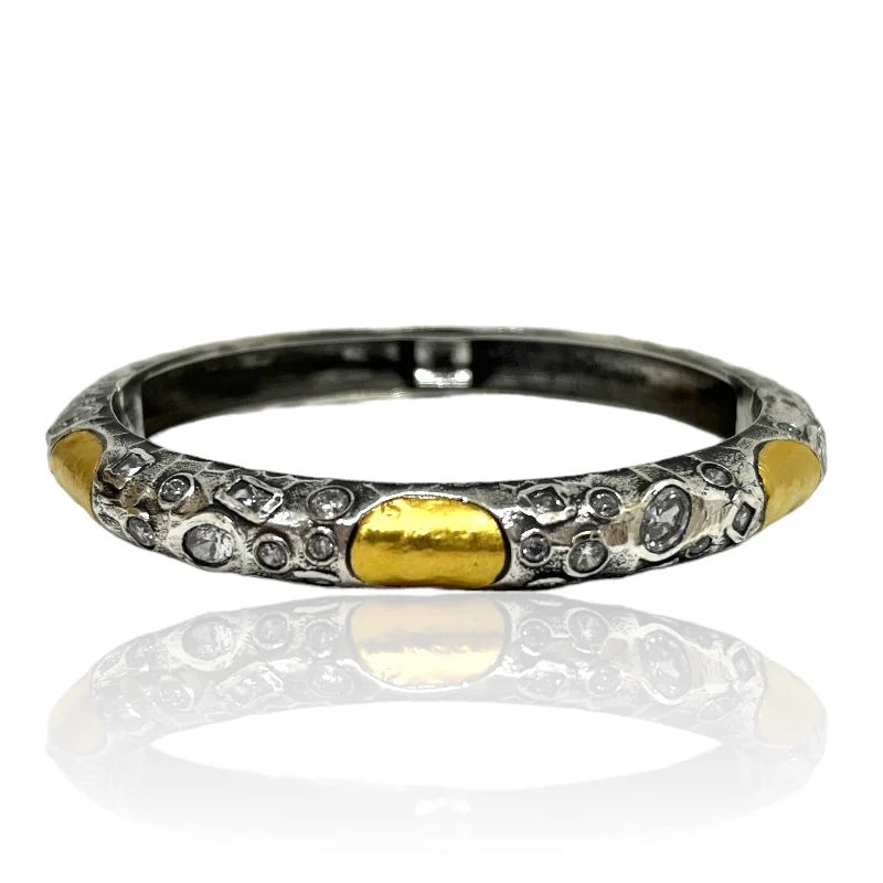 women’s colorful bangles-VINTAGE SILVER CELA BANGLE