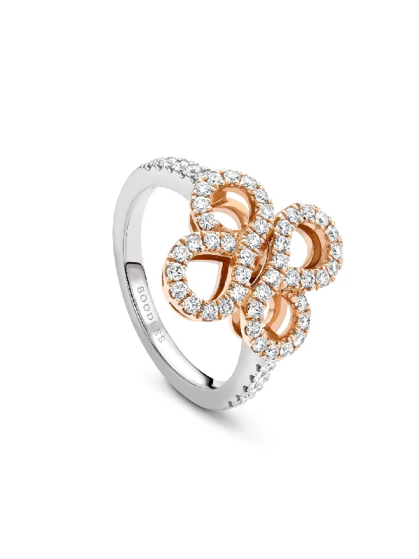 women’s round diamond engagement rings-Be Boodles Open Diamond Ring