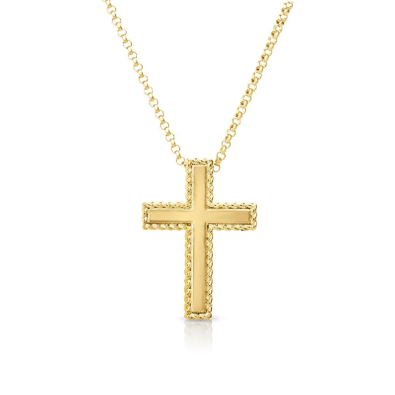 women’s trendy pendant necklaces-Gold Cross Necklace