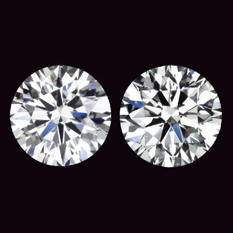 women’s luxury diamond earrings-3.27ct LAB CREATED DIAMOND STUD EARRINGS CERTIFIED E VS1 EXCELLENT CUT ROUND