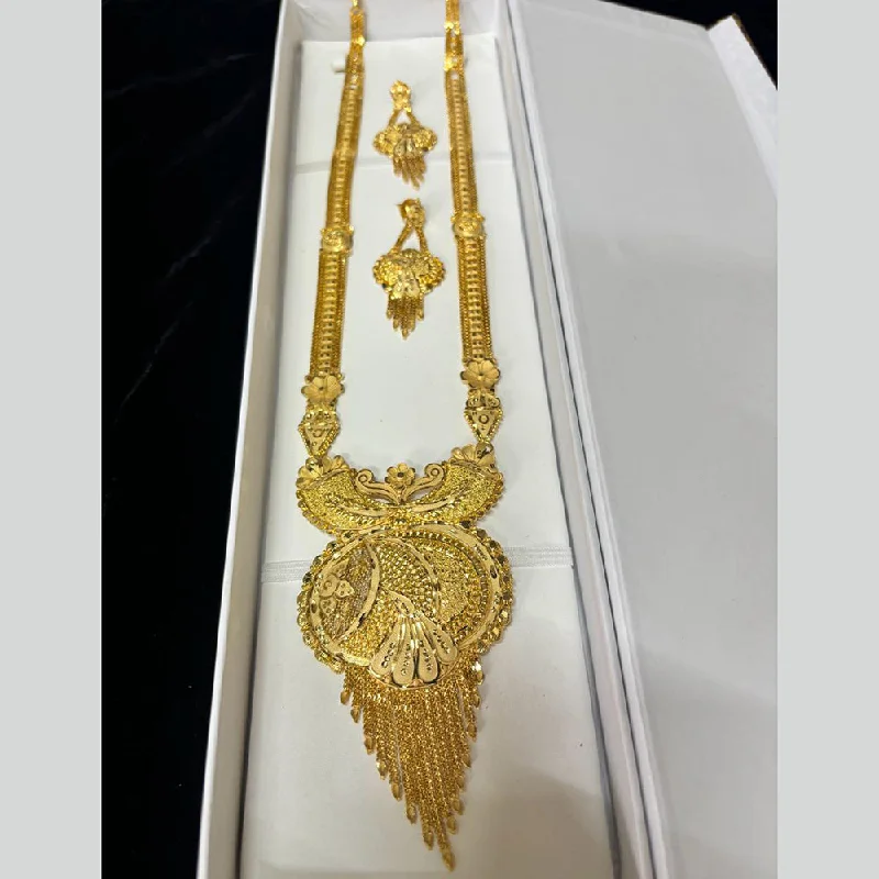 women’s trendy necklaces-Pari Art Jewellery Forming Long Necklace Set