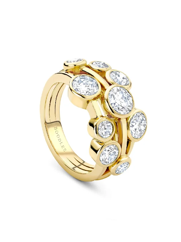 women’s diamond and sapphire engagement rings-Raindance Medium Yellow Gold Diamond Ring