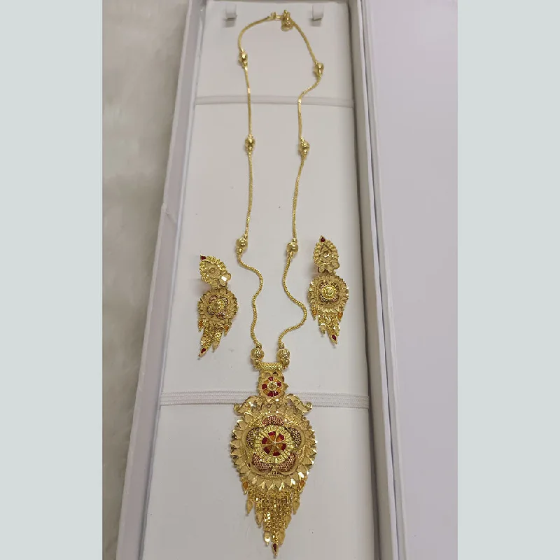 women’s trendy pendant necklaces-Pari Art Jewellery Forming Long Necklace Set