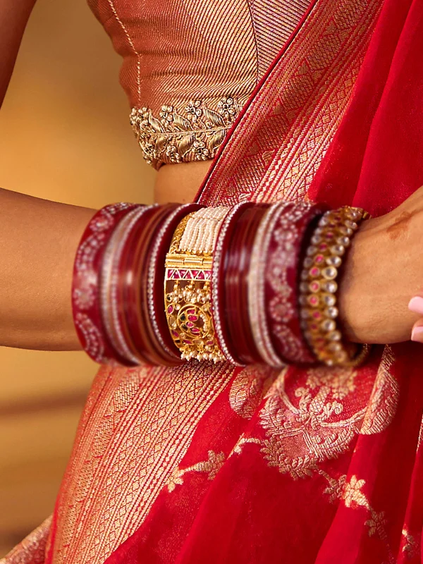 women’s silver bracelets-Shilpa Shetty in Mortantra Bangles/Pair