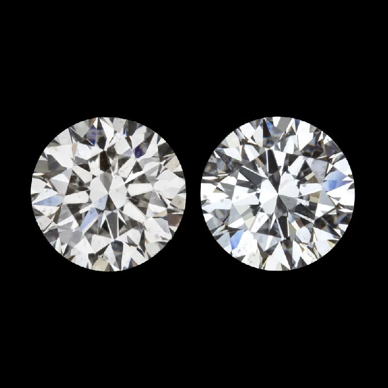 women’s sparkly earrings-1ct GIA CERTIFIED DIAMOND STUD EARRINGS EXCELLENT ROUND CUT G SI2 NATURAL PAIR