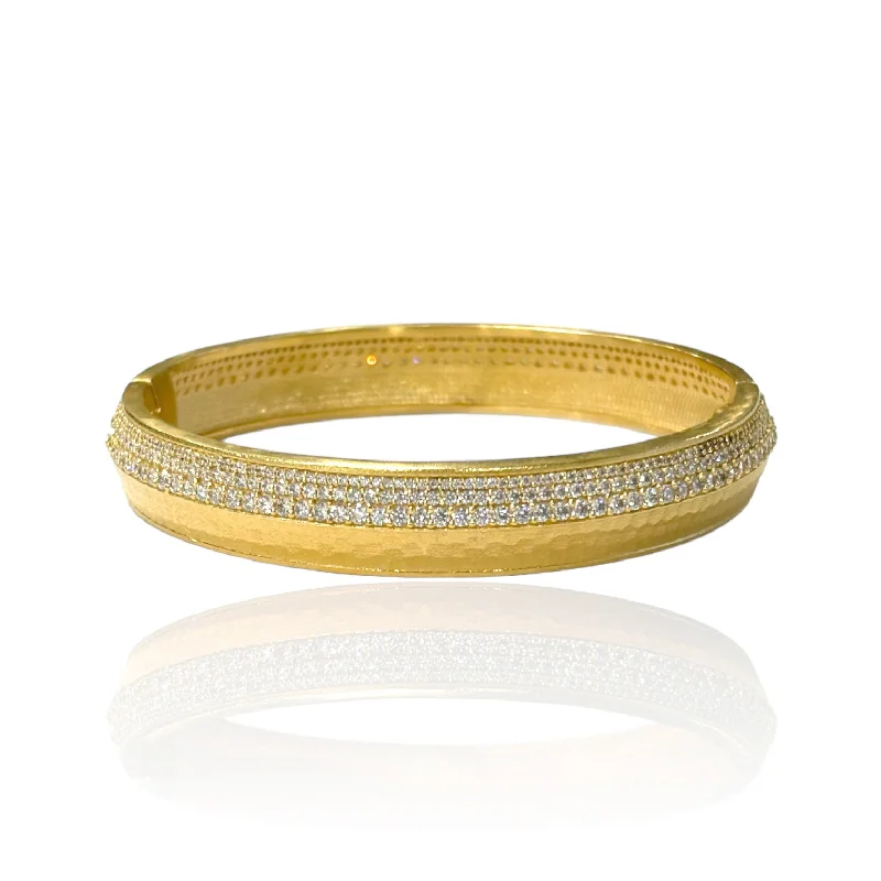 women’s bangle sets-GOLD PAVE NOMA BANGLE