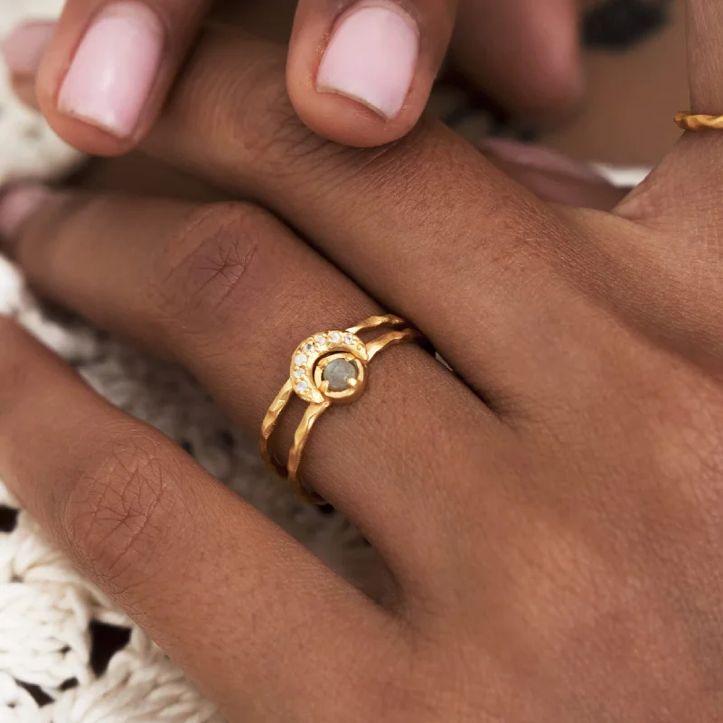 women’s engraved rings-Dreamseed Stack • Rings