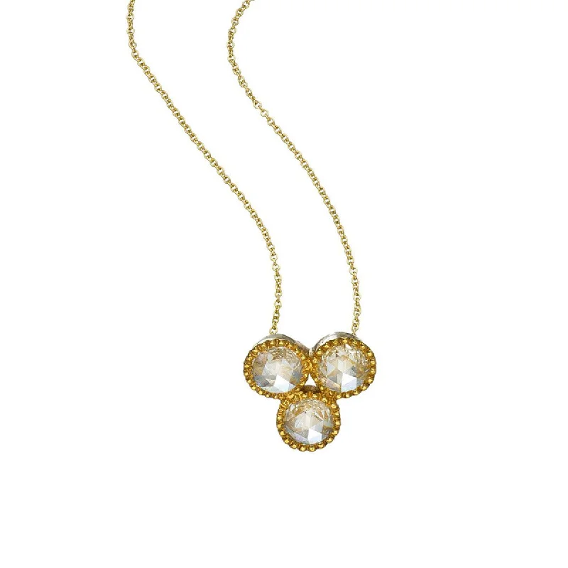 women’s trendy necklaces-Grace Rose Cut Diamond Necklace