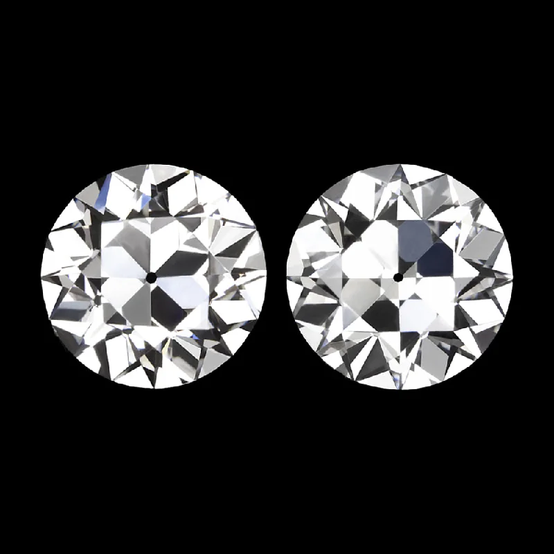 women’s ethnic earrings-2.16ct OLD EUROPEAN CUT LAB CREATED DIAMOND STUD EARRINGS CERTIFIED D VS 2 CARAT