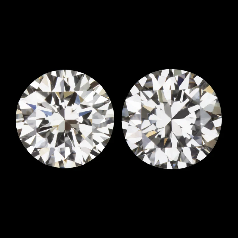 women’s triangle earrings-0.67ct VERY GOOD CUT DIAMOND STUD EARRINGS I-J VVS2-VS1 ROUND BRILLIANT PAIR