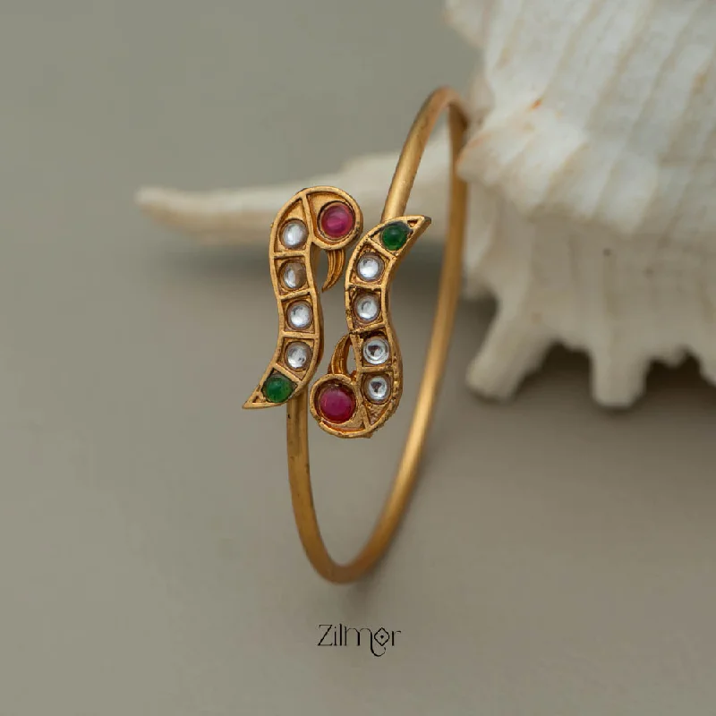 women’s elegant bangles-Antique Peacock bangle (color option) - NV100484