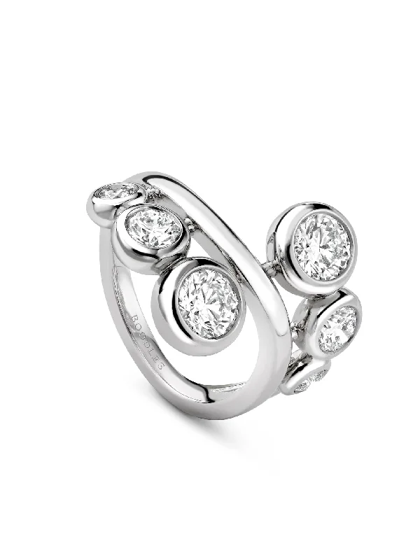 women’s heirloom engagement rings-Beach Platinum Diamond Ring