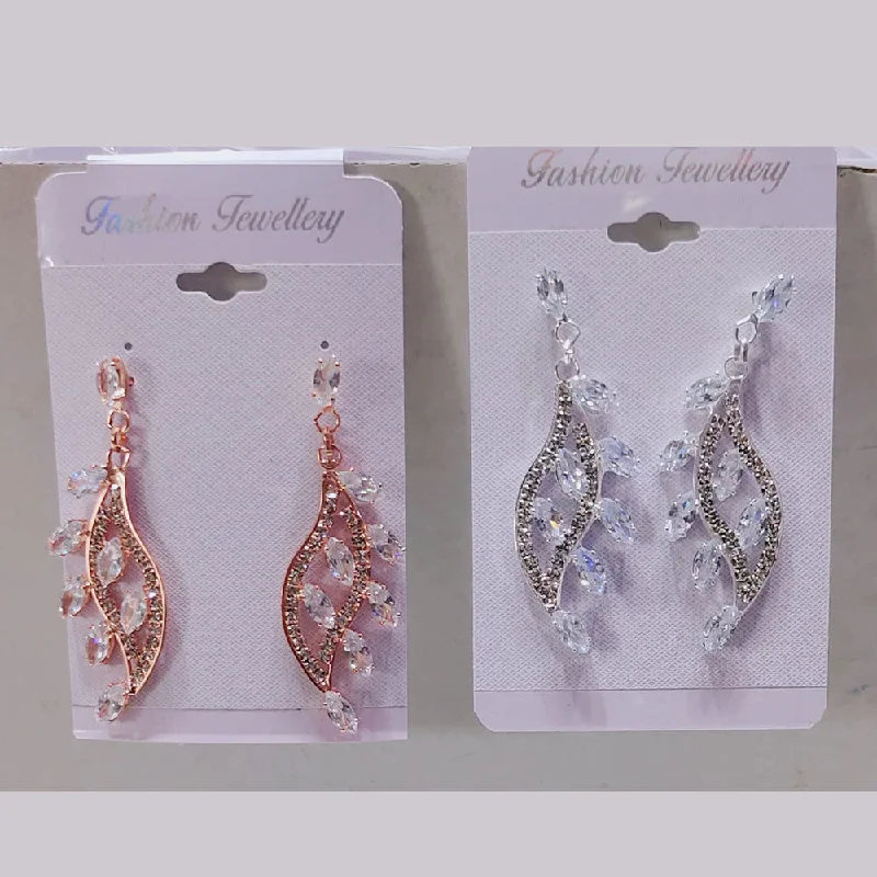 women’s dangle earrings-Tip Top Jewellers Crystal And Austrian Stone Dangler Earrings