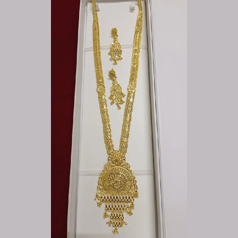 women’s matching necklaces and earrings-Pari Art Jewellery Forming Long Necklace Set