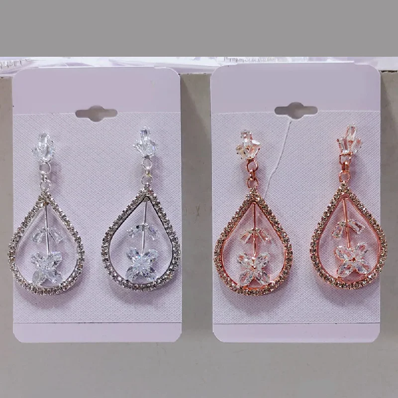 women’s sparkly earrings-Tip Top Jewellers Crystal And Austrian Stone Dangler Earrings