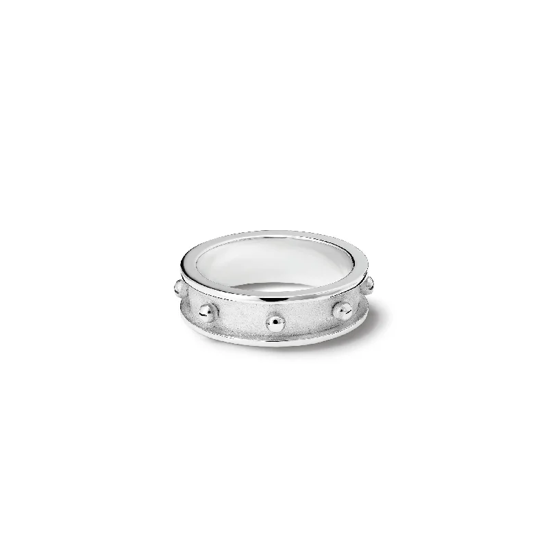 women’s minimalist rings-Decimus Ring Silver