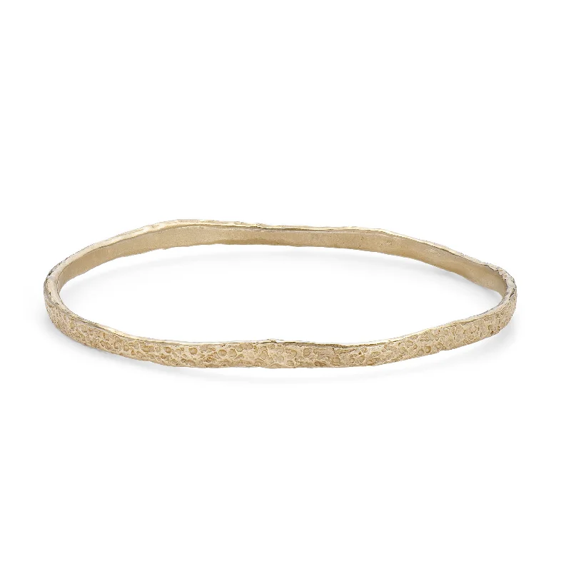 women’s wedding bracelets-Urchin Bangle 9ct Gold