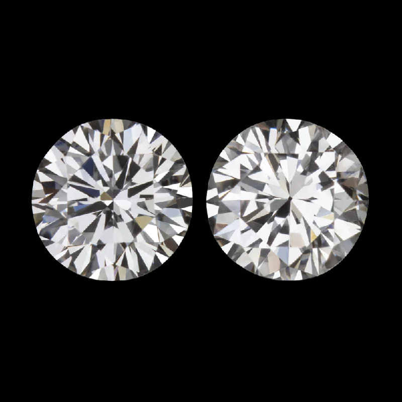 women’s stud earrings-0.65ct VERY GOOD CUT DIAMOND STUD EARRINGS G VS1-SI1 ROUND BRILLIANT PAIR 2/3ct