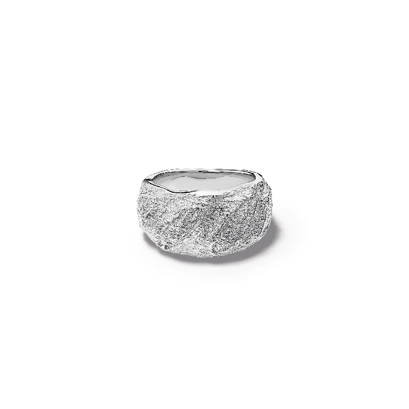 women’s two-tone rings-Baguette de Pain Ring Silver