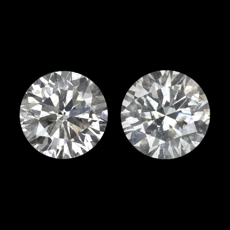 women’s heart-shaped earrings-0.79c VERY GOOD CUT NATURAL DIAMOND STUD EARRINGS ROUND BRILLIANT PAIR 3/4 CARAT