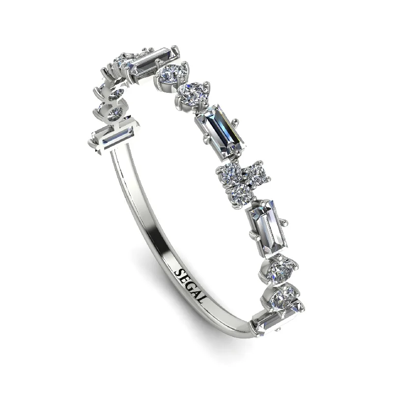 women’s three-stone engagement rings-Eternity Mix Diamond Ring - Jocelyn No. 3