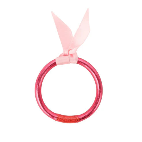 women’s multi-colored bracelets-BuDhaGirl | All Season Bangle for Babies in BDG Pink