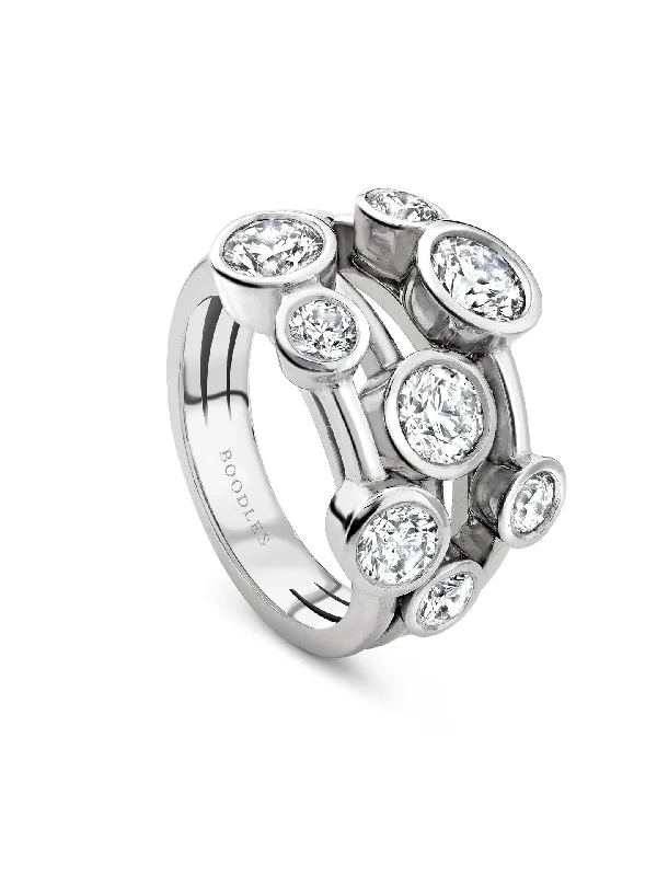 women’s engraved engagement rings-Raindance Platinum Diamond Ring Part II