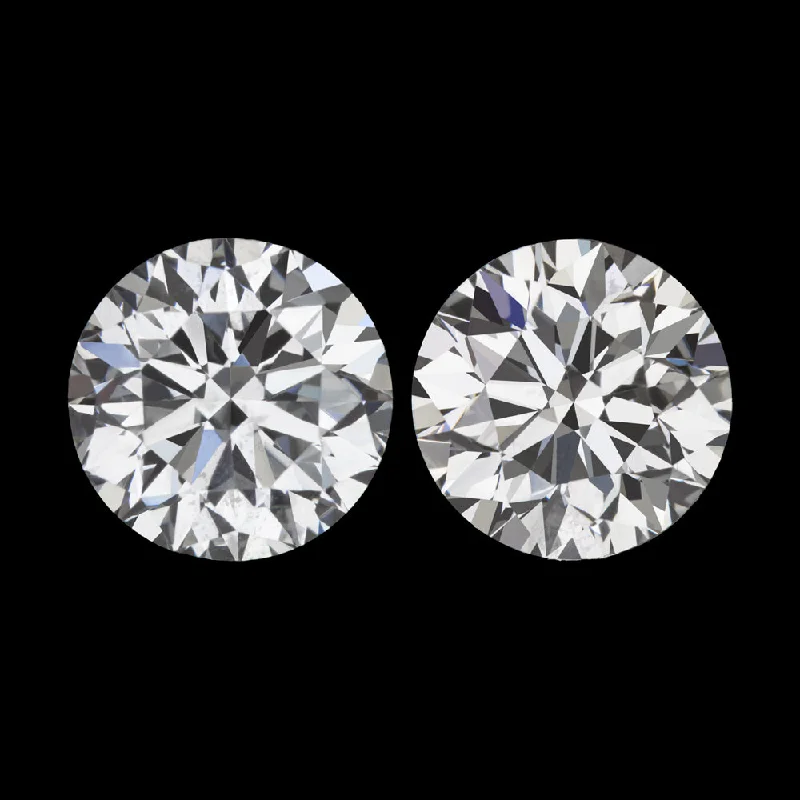 women’s bridal earrings-1ct GIA CERTIFIED DIAMOND STUD EARRINGS EXCELLENT ROUND CUT F SI2 NATURAL PAIR